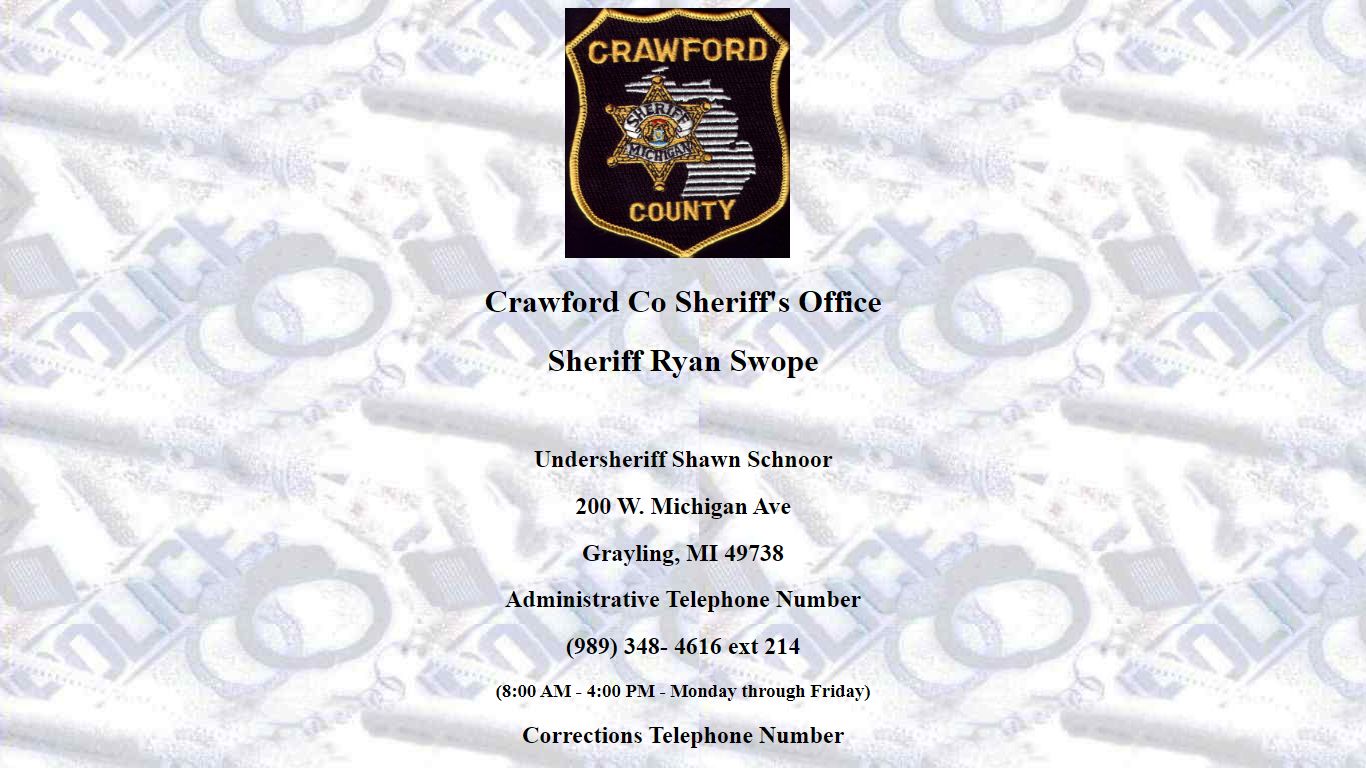 Crawford Co Sheriff's Office Homepage